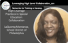 High Level Practices & Collaboration in Secondary Transition with LaQuenta Montañez